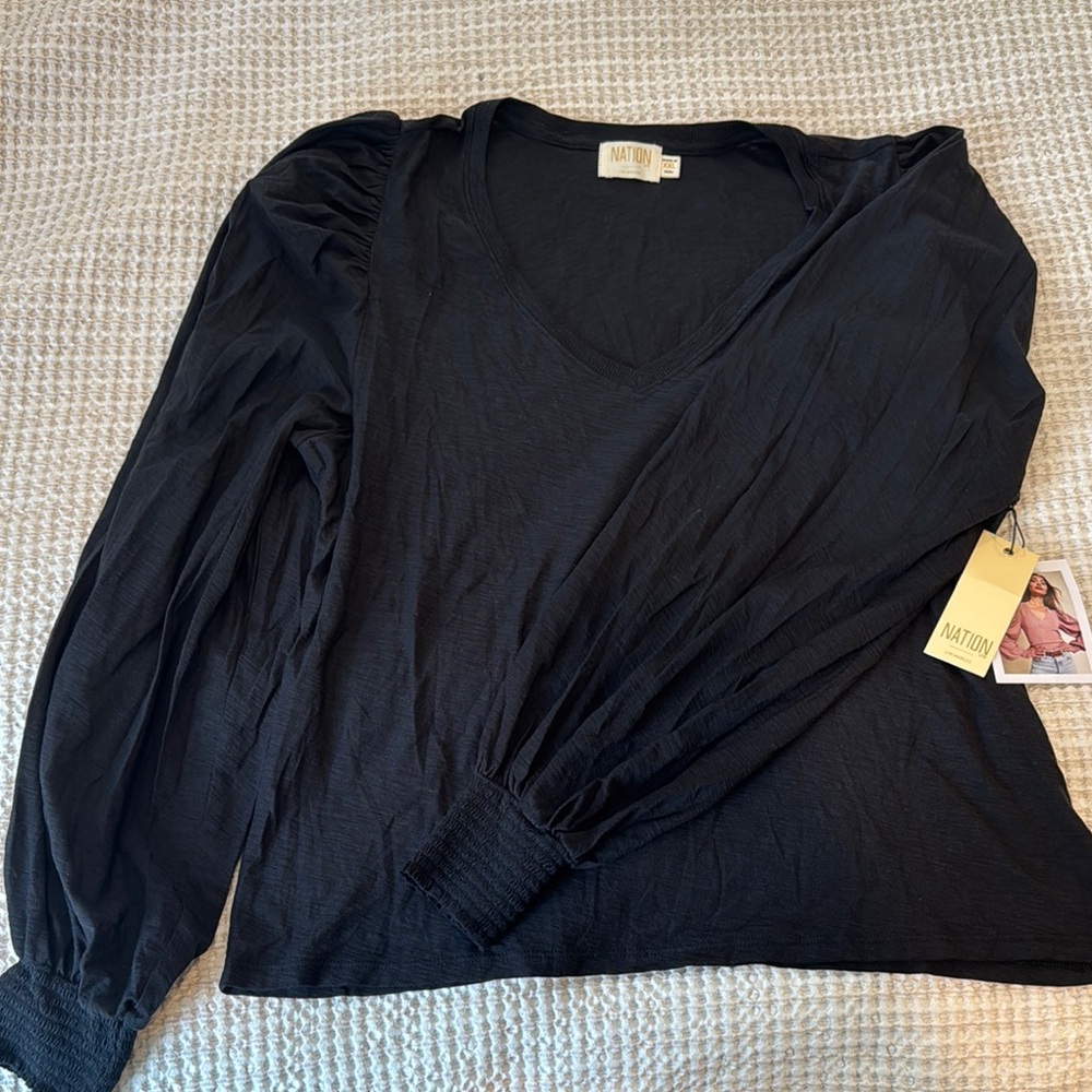 NWT Nation LTD Black Women's Top XXL